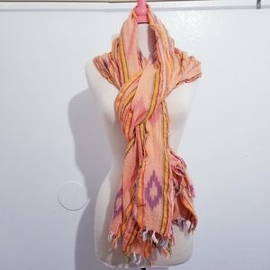 Scarf ,fringe ,tassels hems